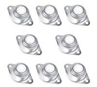 Jubaopen 8PCS Rotelle a Sfera per Mobili con Fori Rotelle per Mobili Trasmissione Ruote a Sfera Trasferimento di Cuscinetto Unità di Rullo a Sfera in Nylon 1,92 * 0,8 Pollice, 10kg (Ciascuna Ruota)