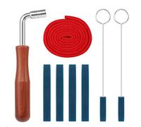 Jubaopen Strumenti Accordatore Pianoforte Professionale 4Pcs Strumenti Musicale Mute Pianoforte 1 Striscia di Temperamento 1 Martello d'accordatura Pianoforte 1 Silenziotore con Impugnatura