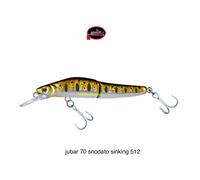 JUBAR 70 MOLIX SINKING SNODATO COLORE 512 MX BROWN TROUT 7 GR 5.5 CM SPIN