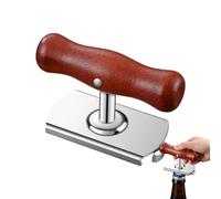 Jubepk Apribottiglie per anziani, antiscivolo, facile da torcere, con manico in legno, per uomini, donne, anziani, casa, cucina, viaggi, hotel, ristorante