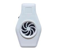 Jubepk Aquarium Cooling Fan, Compact Chiller Fan for Fish Tanks, Adjustable 2-Speed Air Blower, Energy-Efficient Design, 5.51x2.76x2.95 Inch, Ideal for Home, Living Room, Black and White