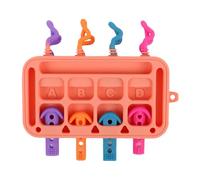 Jubepk Baby Activity Board, Soft Sensory Boards, Silicone Educational, Toddler Development Playboard for Classroom, Kindergarten, Daycare, Travel, Preschool, Car Seat, High Chair