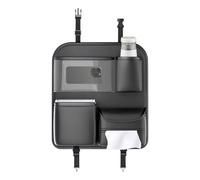 Jubepk Back Seat Car Organizer, Seats Storage Bag, Tablet Holder Tissue Pocket, Vehicle Accessories Organizers for Road Trip, Travel, Kids, Daily Commute, 15.75x14.17 Inches