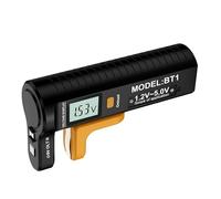 Jubepk Battery Checker, Portable Tester Device, Digital Display Life Meter, Lightweight Power Analyzer for Household Batteries, Remote Controls, Flashlights, Toys, Electronics, 4.57x2.6x1.42 Inches