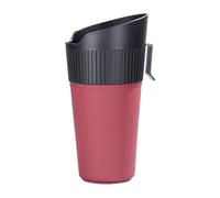 Jubepk Car Trash Bin, Kitchen Trash Can, Leather Wrapping Garbage Can, Cup Holder Waste Bin, Washable Multifunctional Organizer, Vehicle Storage for Home Needs, Black, Red and White