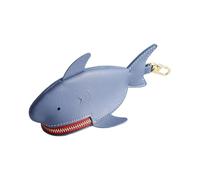 Jubepk Cartoon Cosmetic Bag | Multifunctional Purse | Zipper Cosmetic Items Bag | Shark Keychain Wallet, Shark Wallet 9.5x7.5cm/3.74x2.95 inches For Holding Keys
