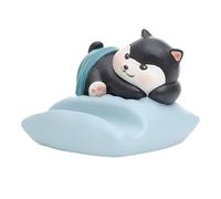 Jubepk Cat Phone Stand, Cute Cats Decorative Holder, 7/7/7 Inches, Resin Bracket, Base Support, Adorable Desk Ornament for Dashboard, Truck, Lazy Desks Use, Blue and Green