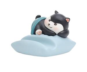 Jubepk Cat Phone Stand, Cute Cats Decorative Holder, 7/7/7 Inches, Resin Bracket, Base Support, Adorable Desk Ornament for Dashboard, Truck, Lazy Desks Use, Blue and Green