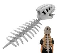 Jubepk Costume da scheletro da dinosauro - Bambola copricapo morbida e divertente da indossare - Peluche scheletro dinosauro giocattolo, per la casa, la camera da letto, per bambini, ragazze, donne
