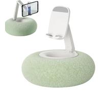 Jubepk Cuscino per tablet in peluche, supporto regolabile per tablet, cuscino stabile per telefono, cuscino antiscivolo per guardare video, casa