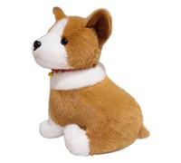 Jubepk Dog Plush, Soft Toy Dog, Ultra Soft Puppy, Realistic Huggable Stuffed, Adorable Pup Figure, Throw Pillow, Ideal for Birthdays and Animal Lovers, Theme Parties, Home Decor