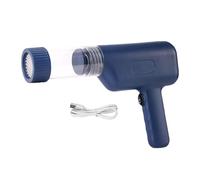 Jubepk Electric Pasta Machine, Electrics Noodle Press, 26.2/25.8/7.2 Inches, Dough Roller, Steel Cutter Blades for Ramen, Spaghetti Cooking at Home, Restaurant, White and Blue