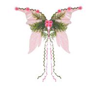 Jubepk Fairy Wings, Women’s Costume Accessory, 27.56x18.9inches, Colorful Design, Adjustable Straps And Finish, Ideal for Party, Halloween, Festival, Cosplay, Christmas, Pride, Garden Events