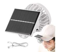 Jubepk Fan Clip On, Small Solar Powered Personal Fans, 8.6/7.3/7.1 Inches, Camping Devices, Clips Design, Portable Cooling Device for Travel, Camping, Women and Men, Multicolore