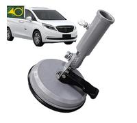 Jubepk Flagpole Display Holder, Trailer Flagpole Holders, 19.3/13.6/1inches, Adjustable Mounts, Suction Cup Design, Adjustable Angle Flag Mount for Versatile Placement (Silver)