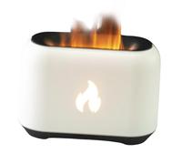 Jubepk Flame Oil Diffuser, Scent Air Humidifier, Ultra Quiet Electric Cool Mist Aromatherapy Device with 7 Color Lights for Room, Bedroom, Yoga, SPA, Office, Meditation, Sleep