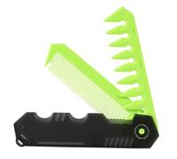 Jubepk Folding Comb Men, Foldable Hair Styling Tool, 20/3/2 Inches, Compact Beard Groom Clipper, Smooth Teeth, Mustache Grooming Combs for Mustaches and Salon Use, Multicolore