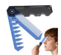 Jubepk Folding Comb Men, Foldable Hair Styling Tool, 20/3/2 Inches, Compact Beard Groom Clipper, Smooth Teeth, Mustache Grooming Combs for Mustaches and Salon Use, Multicolore