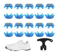 Jubepk Golf Shoe Spikes Replacements, 20 Piece Anti Slip Stud Set with Wrench, Stable Sports Accessories for Running, Training Use, Trail, Field, Road, Jumping Shoes