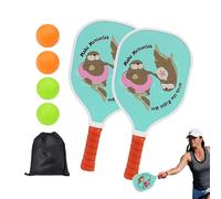 Jubepk Hole Ball Paddle Set - Hole Ball Competition Kit for Beginners - Large Racket Area Sports Accessories for Courts, Venues, Social Events