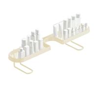 Jubepk Kitchen Sink Faucet Organizer, U Shape Countertop Storage Rack, Space Saving Bathroom Sink with Drain Design, Durable Holder for Sponges Soap Brushes, Kitchen and Bathroom Use