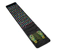 Jubepk Massaging Stone Mat | Foldable Massage Mat | Foot Mat | Living Room Massage Mat, Feet Relaxing Massaging Stone 140x35cm/55.12x13.78 inches for Living Room, Bathroom
