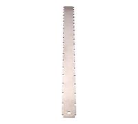 Jubepk Neck Gauge Ruler, Scale Stainless Steel Tool, 16.54x1.46x0.08 Inches, Fretboard Alignment, Notched Straight Edge Guitar for Luthiers and Guitar Maintenance, Silver