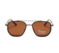 Jubepk Occhiali da sole quadrati, polarizzati, 14 x 14 x 4 cm, protezione UV, leggeri e alla moda, montatura classica e durevole, per donne, uomini, attività all'aperto, spiaggia, musica