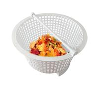 Jubepk Pool Skimmer Basket, Floating Leaf Strainer, Replacement Filter, Handle Net Catcher for Pools Cleaning, Debris Removal, Outdoor, SPA, Fountain, Backyard, Water Garden, 7.5x4.33 Inches