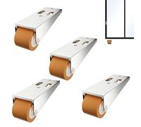 Jubepk Repair Caster Wheels - 4 Piece Anti-Sag Roller Set, 6.7x2.4x2.7cm Sliding Door Wheels, Multifunctional Replacement Parts for Chairs, Desks And Tables, Smooth Movement Accessory for Home