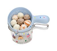 Jubepk Scolaverdure Con Manico - Cestello A Due Strati Per Scolare Verdure,Scolafrutta Da Cucina,Per Cuochi Genitori Appartamento Barbecue Riunioni Picnic Preparazione Pasti Ristorante Pomodori Uva