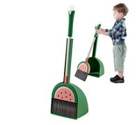 Jubepk Small Broom with Dustpan Combo Set,Fruit Design Housekeeping Tool - Little Housekeeping Helper Set, House Cleaning Tools for Boys and Girls