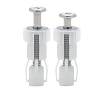 Jubepk Toilet Seat Screws Replacement Kit, Heavy Duty Fastener Set, 2 Pieces Bathroom Stool Bolt Replacement Hardware for Maintenance, Tightening, Repairing, Home