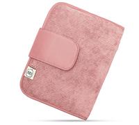Jubi Borsa per pannolini con fasciatoio per viaggiare con molto spazio - Piccola borsa per pannolini - Cord Pink (chiusura in )
