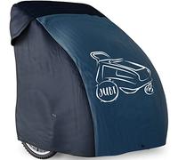 Jubi® Copertura per rimorchio per bicicletta blu a due posti/un posto e assolutamente resistente alle intemperie, pieghevole, universale e perfettamente adattabile
