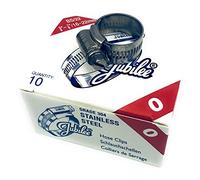 Jubilee 10 fascette stringitubo in acciaio inox SS304, 16-22 mm