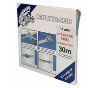 Jubilee Clip Multibanda Acciaio Inox 304 11mm Bendaggio 30m MB1802