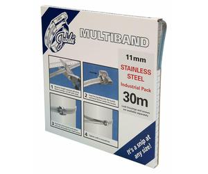 Jubilee Clip Multibanda Acciaio Inox 304 11mm Bendaggio 30m MB1802