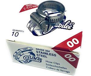 Jubilee® SS304 - Fascetta stringitubo in acciaio inox, 11-16 mm x 10 mm