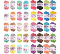 JubileeYarn Amigurumi Select Yarn Bonbons - 10 g/matassa, peso per bambini, acrilico, 2 confezioni chiare, 1 confezione scura, 60 matasse