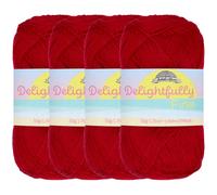 JubileeYarn Delightfully Fine Yarn - 50g/Skein Lace Bamboo - Red Wine