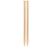 JubileeYarn - Ferri da maglia Jumbo in bambù, misura US 50 (25 mm), lunghezza 61 cm, 1 paio