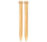 JubileeYarn - Ferri da maglia Jumbo in bambù, misura US 85 (35 mm), lunghezza 40,6 cm, 1 paio