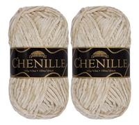 JubileeYarn - Filato di ciniglia, peso pettinato, 100 g/matassa (2 matassine, 101 opale)