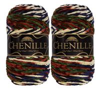 JubileeYarn - Filato di ciniglia, peso pettinato, 100 g, matassa, Shangri-La, 2 matasse