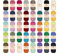 JubileeYarn - Filato sportivo in cotone di bambù, 4 strati, 50 g/matassa, confezione assortita, 4 matasse