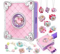 Jubilin 79 pezzi gioielli fai da te per bambini, set fai da te per bambini, giocattoli, catene, anelli, set di giocattoli per 3 anni, regalo di compleanno