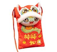 Jubilofex 2025 Anno della maschera di serpente, peluche serpente di Capodanno lunare, peluche Lunar New Year Snake, Anno dei peluche di serpente, 2025 anno serpente mascotte giocattolo peluche per il