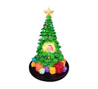 Jubilofex Albero Di Natale Da Tavolo,Statue che Si Illuminano per Interni - Con Babbo Natale All'Interno Decorazioni Per La Casa Centrotavola Per Le Feste,Per Sala Da Pranzo Festa Invernale