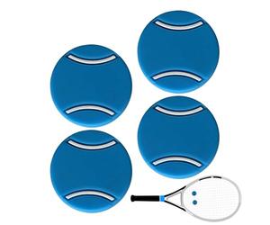 Jubilofex Ammortizzatore per racchette da tennis, 4 pezzi, in morbido silicone, per racchette da squash, portatili per padre, fidanzato